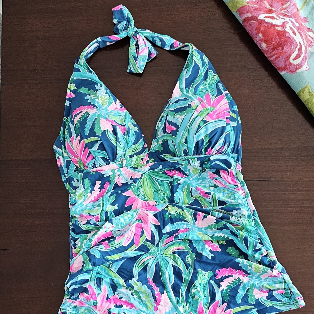 Lilly Pulitzer Bliss Halter Tankini Top